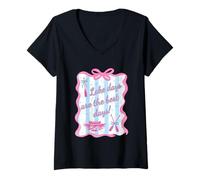 Mujer Los días del lago son los mejores días de paletas divertidas Camiseta Cuello V