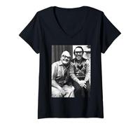 Mujer Los Dos comediantes Ronnies Ronnie Barker & Ronnie Corbett Camiseta Cuello V