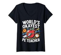 Mujer Los Entrenadores de Gimnasio para Profesores de educación física más Buenos del Mundo Camiseta Cuello V