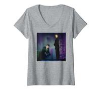 Mujer Los Expedientes X David Duchovny & Gillian Anderson Michael Grecco Camiseta Cuello V