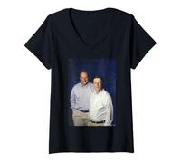 Mujer Los Gigantes tecnológicos Bill Gates y Steve Ballmer por Michael Grecco Camiseta Cuello V