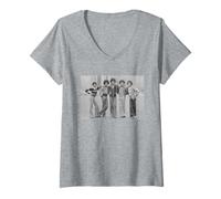 Mujer Los Jackson 5 en Hyde Park Michael Jackson 1977 Camiseta Cuello V