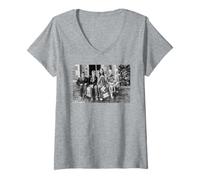 Mujer Los jóvenes Mike Rick Neil & Vyvyan Filmando en Bristol Camiseta Cuello V