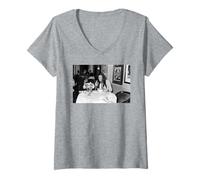 Mujer Los jóvenes Neil Actor Nigel Planer en el Restaurante 1984 Camiseta Cuello V