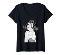 Mujer Los Llamas Juran Palabras Yo los llamo Potenciadores de oraciones Camiseta Cuello V