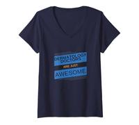 Mujer Los médicos de dermatología son una apreciación increíble de los dermatólogos Camiseta Cuello V