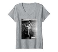 Mujer Los Monos árticos Viven Leyendo a Alex Turner por Andy Willsher Camiseta Cuello V