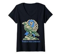 Mujer Los nórdicos luchan contra el cáncer de próstata: Warrior Spirit Unbroken Camiseta Cuello V