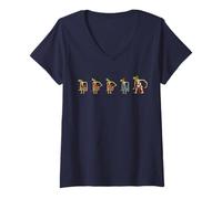 Mujer Los Pandawa, héroes del Mahabharata Camiseta Cuello V
