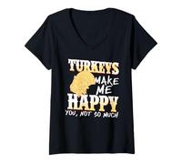 Mujer Los Pavos Me Caen Bien Tú Ya Veremos Camiseta Cuello V