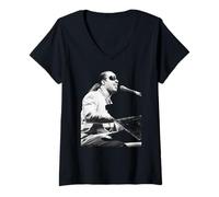 Mujer Los Personajes de Stevie Wonder Era Live 1989 Camiseta Cuello V