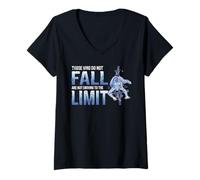 Mujer Los Que no se Caen no conducen al límite Camiseta Cuello V