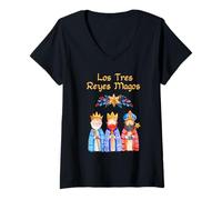 Mujer Los Reyes Magos, Los Tres Reyes, Los Tres Reyes Magos Camiseta Cuello V