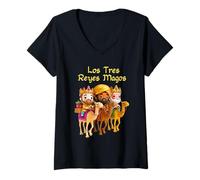 Mujer Los Reyes Magos, Los Tres Reyes, Los Tres Reyes Magos Camiseta Cuello V