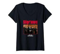 Mujer Los Soprano Oficial Mafia Crime Drama TV | PAPL1366 Camiseta Cuello V