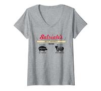 Mujer Los Soprano Oficial Mafia Crime Drama TV | PAPL1369 Camiseta Cuello V