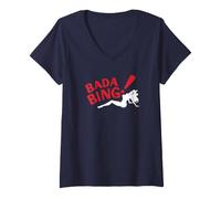Mujer Los Soprano Oficial Mafia Crime Drama TV | PAPL1372 Camiseta Cuello V