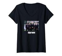 Mujer Los Soprano Oficial Mafia Crime Drama TV | PAPL2588 Camiseta Cuello V