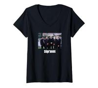 Mujer Los Soprano Oficial Mafia Crime Drama TV | PAPL2589 Camiseta Cuello V