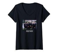 Mujer Los Soprano Oficial Mafia Crime Drama TV | PAPL2590 Camiseta Cuello V