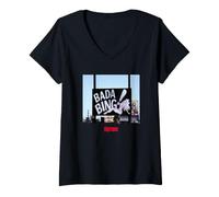 Mujer Los Soprano Oficial Mafia Crime Drama TV | PAPL2591 Camiseta Cuello V