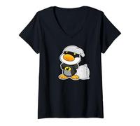 Mujer Los superpoderes del superhéroe Bedman Duck Duermen Bien Camiseta Cuello V