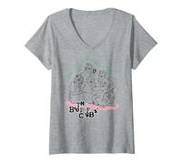 Mujer Los Tornillos del Club del Desayuno Caen Todo el Tiempo Cita Camiseta Cuello V