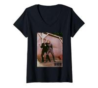 Mujer Los Vengadores John Steed & Cathy Gale Espía Show Retro Camiseta Cuello V