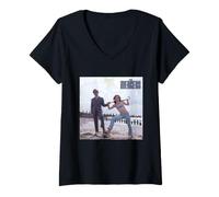 Mujer Los Vengadores Patrick Macnee Diana Rigg Retro Camiseta Cuello V
