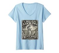 Mujer Lots Wife Circa 1900 BC Divertido Fe Humor Diseño Chistes Chistes Camiseta Cuello V