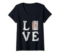 Mujer Love Books Book Stack Nerd Lectores literarios angustiados Camiseta Cuello V