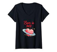 Mujer Love Holy All Well Ends Shakespeare Comedia Cita Jugar Camiseta Cuello V