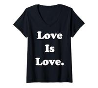 Mujer Love Is Love Equality Diversity Acceptance Camiseta Cuello V