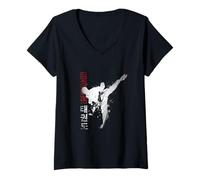 Mujer Love Taekwondo Hombres Camisa Taekwondo Lovers Mujeres y niñas Camiseta Cuello V
