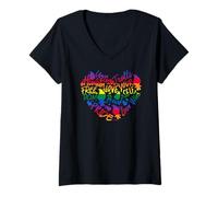 Mujer Love Your Self Unity Human Trolls Pride Camiseta Cuello V