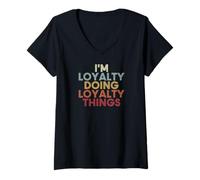 Mujer Loyalty Name Loyalty Personalized Name First Given Camiseta Cuello V