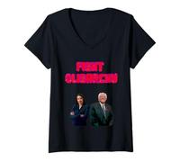 Mujer Lucha contra la oligarquía, resiste, AOC, Bernie Sanders, Camiseta Cuello V