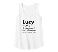 Mujer Lucy como Una Chica Normal Solo Cooler Queen Nombre Camiseta sin Mangas