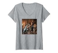 Mujer Lucy Lawless & Kevin Smith Xena Princesa Guerrera Camiseta Cuello V
