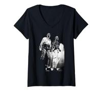 Mujer Luke & Matt Goss Bros en Vivo en el NEC 1988 Camiseta Cuello V