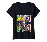 Mujer Lula Presidente de Brasil 13 PT No Bebo detergente Camiseta Cuello V