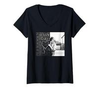 Mujer Lulu Grita A Sir con Amor Cantante Foto 1964 Camiseta Cuello V