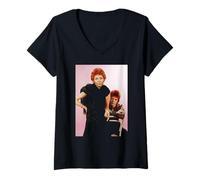 Mujer Lulu y David Bowie La era de Ziggy Stardust 1973 Camiseta Cuello V