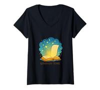 Mujer Luminary Tome Story Glow Camiseta Cuello V