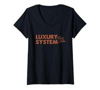 Mujer Luxury System Points Camiseta Cuello V