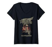 Mujer Lynyrd Skynyrd Call Me Breeze Biker Eagle Classic Rock Retro Camiseta Cuello V