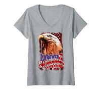 Mujer Lynyrd Skynyrd Eagle Logo Classic 70 Rock Southern Country Camiseta Cuello V