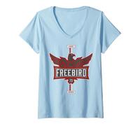 Mujer Lynyrd Skynyrd Freebird Classic Rock Country - Coche Deportivo Camiseta Cuello V