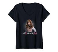 Mujer M3GAN 2.0 Face of Fear Camiseta Cuello V