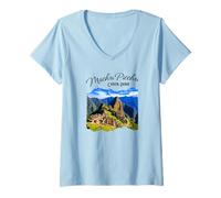 Mujer Machu Picchu Camiseta Cuello V